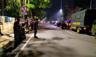 Cegah Gangguan Kamtibmas, Koramil Pabean Cantian Bersama Tiga Pilar Gelar Patroli