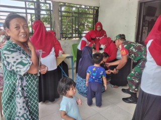 Babinsa Koramil 0830/06 Benowo Lakukan Pendampingan Posyandu Cegah Stunting di Wilayah