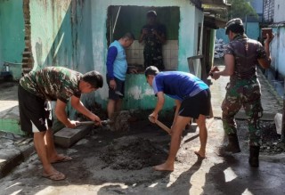Pembenahan Pangkalan Koramil 0830/01 Krembangan