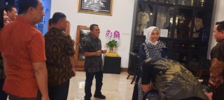 Dandim 0830/Surabaya Utara Hadiri Nobar Pagelaran Wayang Kulit di Mapolrestabes Surabaya
