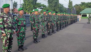 Kasdim Pimpin Upacara Rutin Hari Senin