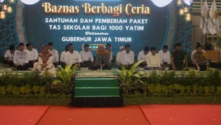 Gerakan Zakat Bersama Gubernur Jatim, Dandim 0817/Gresik Dukung Penuh Pelaksanaan Kegiatan