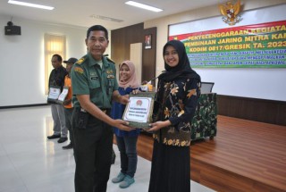 Mengoptimalkan Binter TNI AD, Kodim 0817/Gresik menyelenggarakan Pembinaan Jaring Mitra Karib TA 2023.