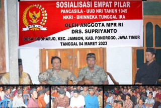 Perkuat Empat Pilar, Anggota MPR RI Supriyanto Gelar Sosialisasi Bersama Warga Sidoharjo Jambon Ponorogo
