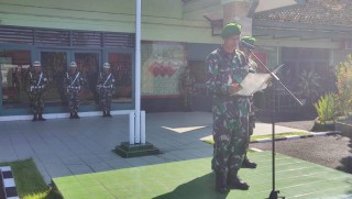 Kasdim Pimpin Upacara Bendera Rutin Setiap Hari Senin di Bulan Ramadhan