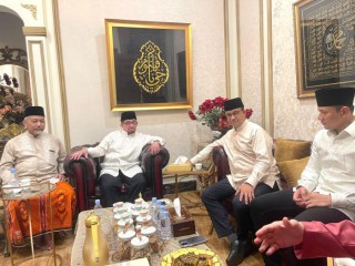 Silaturahmi Lebaran Bersama Anies dan Habib Salim Segaf, AHY : Terima Kasih Sambutan Hangatnya