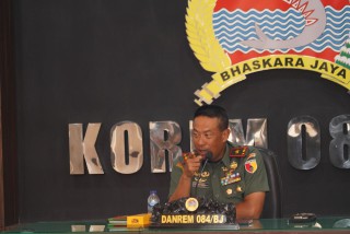 Danrem 084/Bhaskara Jaya Menerima Paparan Kesiapan TMMD ke-118 Kabupaten Bangkalan