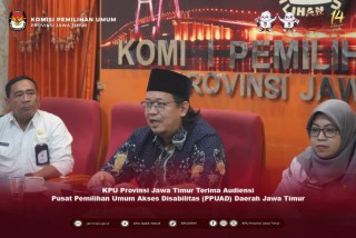 Kawal Isu Aksesibilitas Pemilu 2024 Bagi Penyandang Disabilitas, Fungsionaris PPUAD Audiensi ke KPU Provinsi Jawa Timur
