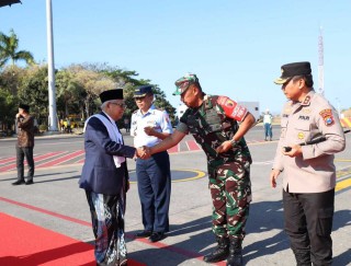 Satgas Pam Wil Amankan Kunker Wapres RI Hari Kedua di Wilayah Korem 084/BJ