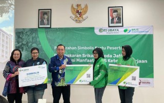 RS Ubaya Lindungi Ratusan Ojol Wanita Jaminan Kecelakaan Kerja BPJamsostek