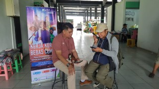 BPJS Ketenagakerjaan Surabaya Darmo Lakukan Aktivasi Pasar KKBC di Fresh Market Kutisari