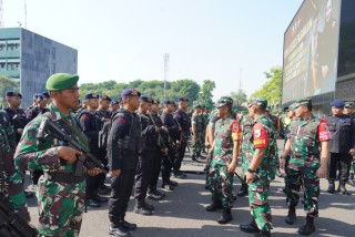 Danrem 084/BJ, Pimpin Apel Gelar Pasukan Pam VVIP Kunjungan Kerja Wakil Presiden RI