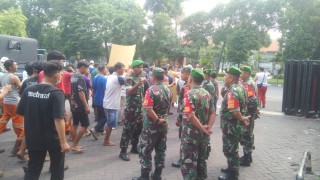 Koramil 0830/03 Pabean Cantian Ikuti Simulasi Penanggulangan Keadaan Darurat