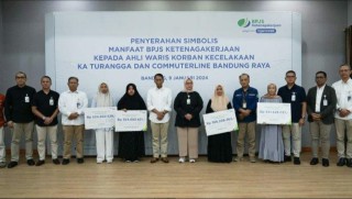 Korban Kecelakaan KA di Cicalengka Terima Manfaat BPJS Ketenagakerjaan