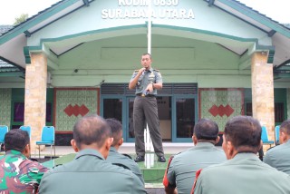 Dandim 0830/Surabaya Utara Bacakan Amanat Panglima TNI