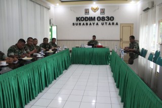 Dandim Surabaya Utara Ikuti Pengarahan Pangdam V/Brawijaya Secara Virtual "Netralitas TNI Pada Pemilu 2024"