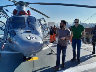 TIm CEO UN Periksa Kelengkapan dan Kesiapan Helikopter HS-1305 Satgas MTF TNl Konga XXVll-O