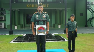 Tingkatkan Kualitas Dinas Yang Baik, Amanat Irup Pada Kegiatan Upacara Bendera Kodim 0817/Gresik