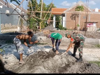 Serda Abu Amar, Giat Bantu Pembangunan Rumah Warga Desa Klangonan