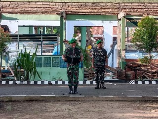 Dandim 0829/Bangkalan Pimpin Apel Kesiapan Pengamanan Pemilu Serentak 2024