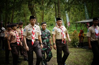 Dandim 0830/Surabaya Utara Hadiri Pembukaan Persami Perkemahan Saka Wira Kartika Tingkat Kodam TA. 2024