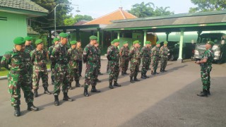 Kodim 0830/Surabaya Utara Apel Siaga Antisipasi Perkembangan Situasi Selama Pelaksanaan Libur Nasional