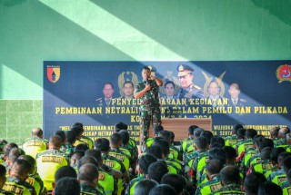 Dandim Gresik Tekankan Kembali Netralitas TNI Pada Seluruh Anggotanya Jelang Pemilu Serentak Tahun 2024