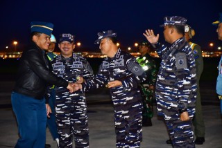 Berencana Tinjau Dikko Marinir, Komandan Puspenerbal Sambut Kasal