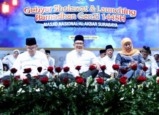 Pj Gubernur Adhy Buka Gebyar Sholawat dan Launching Ramadhan Generasi Z Islami 1445 H