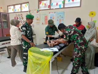 TMMD Ke-119 TA 2024 Kodim 0817/Gresik Mengadakan Baksos Khitanan Masal