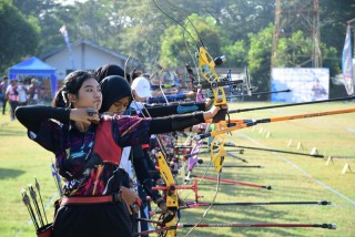Tim Puspenerbal Raih Emas Barebow Militer Putra Beregu Kasal Cup Archery Championship 2024
