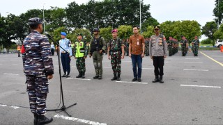 Apel Kesiapan Pasukan Satgaspam VVIP Kunker RI-2 di Wilayah Jatim