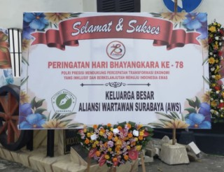 AWS Kirim Ucapan HUT Bhayangkara Ke-78 0 bertema "Polri Presisi untuk Indonesia Maju"