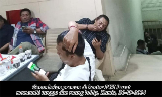 Kantor PWI Pusat Dijaga Gerombolan Bertampang Debt Collector, Siapa Mereka?