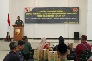 Korem 084/Bhaskara Jaya Menggelar Komunikasi Sosial dengan Komponen Bangsa