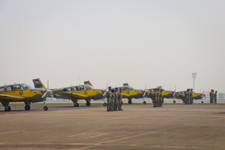 Puspenerbal Lepas Puluhan Pesud Untuk Meriahkan Peringatan HUT ke-79 TNI Tahun 2024