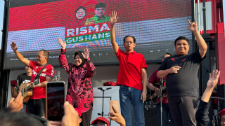 Senam SICITA, PDIP Surabaya Gaungkan Pilih Risma-Gus Hans dan Eri Cahyadi-Armuji