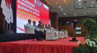 Komandan Kodim 0830/Surabaya Utara Jadi Narasumber dalam Pengarahan Forkopimda Surabaya
