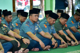 Wadan Puspenerbal Hadiri Doa Bersama TNl Wilayah Surabaya Jelang HUT ke-79 TNI