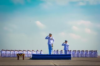 Semangat Pahlawan, Prajurit Penerbangan TNl AL Wilayah Surabaya Gelar Upacara Peringatan Hari Pahlawan