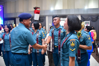 Wadan Puspenerbal Hadiri Lomba Pesparawi Gabungan Kotama TNl AL Wilayah Surabaya 2024