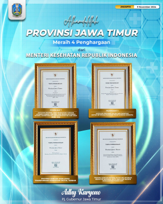 Dedikasi Pemprov Jatim Berbuah Empat Penghargaan Kesehatan di Hari Pahlawan
