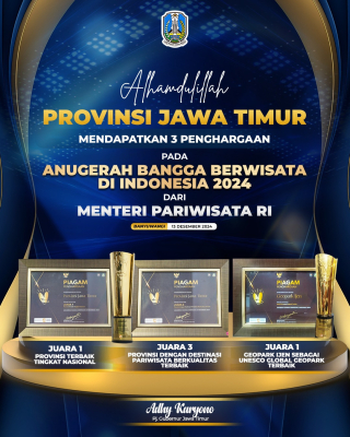 Pj. Gubernur Adhy Semangat Promosikan Jatim, Raih Tiga Penghargaan Bergengsi