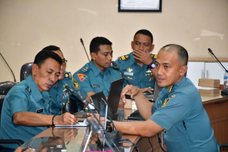 Komitmen Bangun Zona Integritas, Tim Pembangunan Zl Puspenerbal Ikuti Asistensi Pembangunan ZI dari Srenaal Mabesal