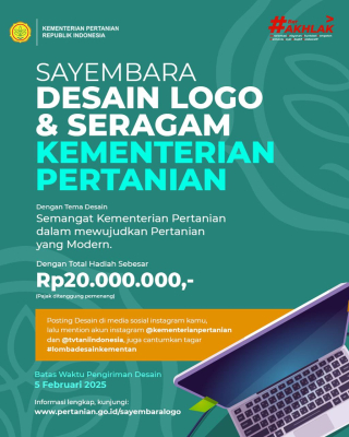 Kementan RI Gelar Sayembara Logo dan Seragam, Total Hadiah 20 Juta