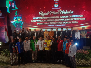 KPU Jatim Tetapkan Khofifah-Emil sebagai Gubernur Terpilih