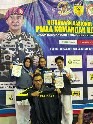 Kontingen Puspenerbal Sabet Dua Medali di Kejuaraan Nasional Karate Lemkari Piala Dankodiklatal 2025