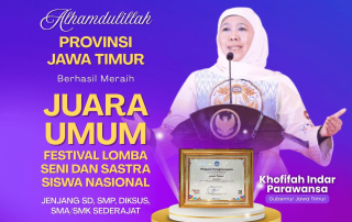 Raih Juara Umum FLS3N 2025, Gubernur Khofifah: Bukti Pelajar Jatim Kreatif Inovatif dan Tangguh