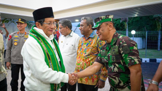 Asintel Dankodaeral IX Turut Menyambut Kunjungan Kerja Menteri Agama Rl di Wilayah Maluku
