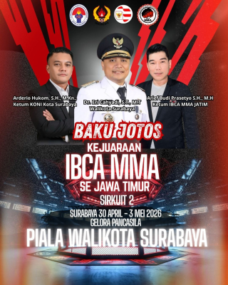 Kejurprov IBCA MMA Piala Wali Kota Surabaya 2026 Jadi Ajang Seleksi Atlet Menuju PON